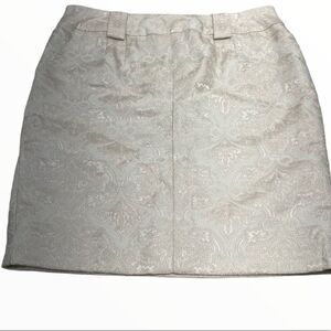 Loft shimmer metallic jacquard skirt Size 8